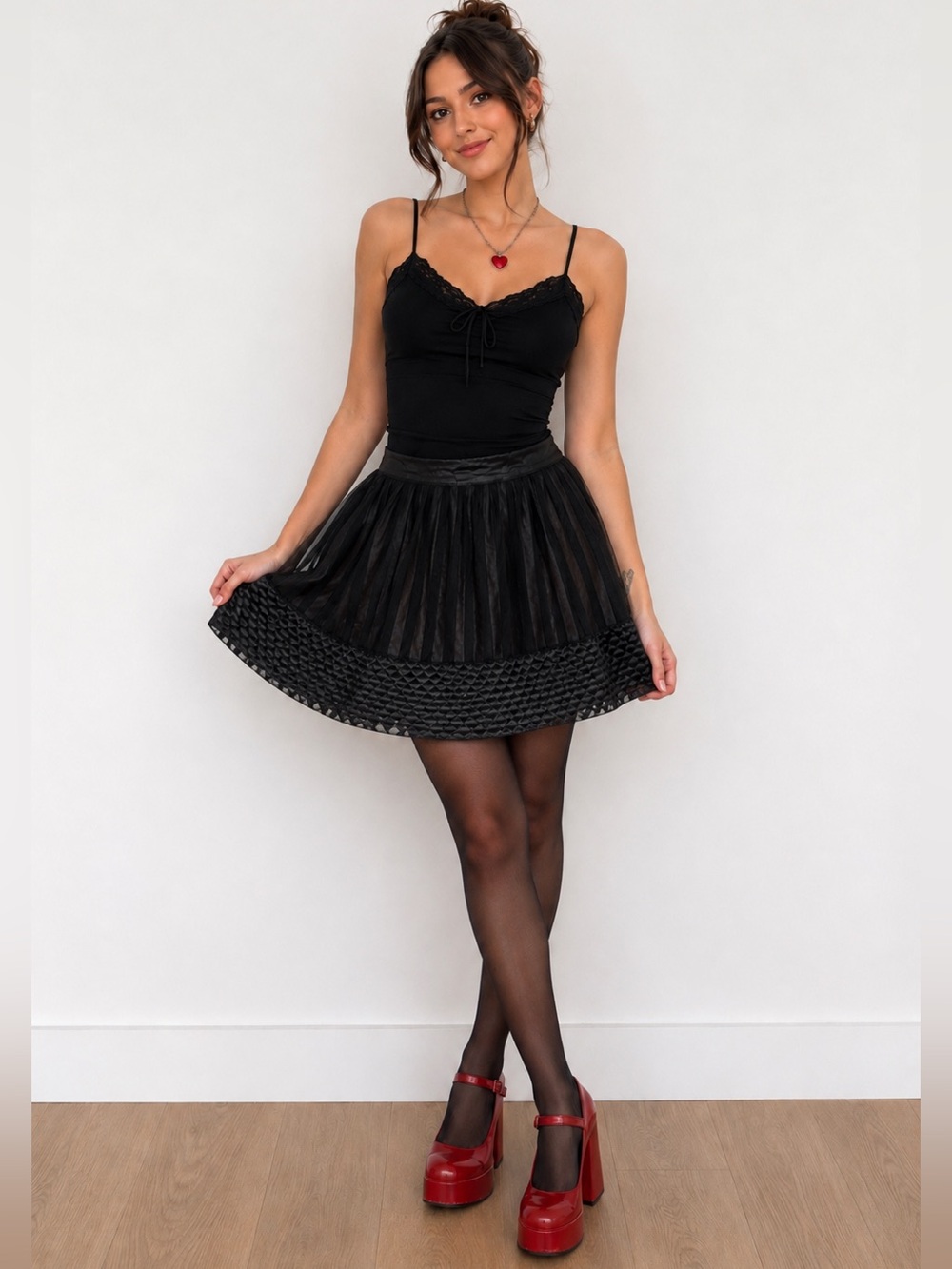 Vtg Betsey Johnson Layer Black Cupcake Skirt Sz 4 Tulle Quilted Sheer Soft Goth